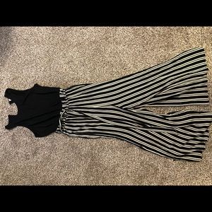 Black and white striped jumpsuit!